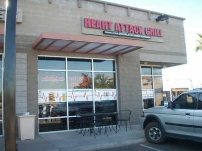 Outfront of the Heart Attack Grill